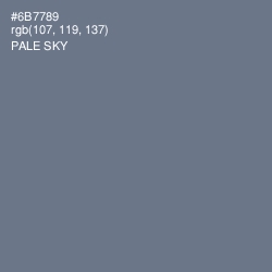 #6B7789 - Pale Sky Color Image